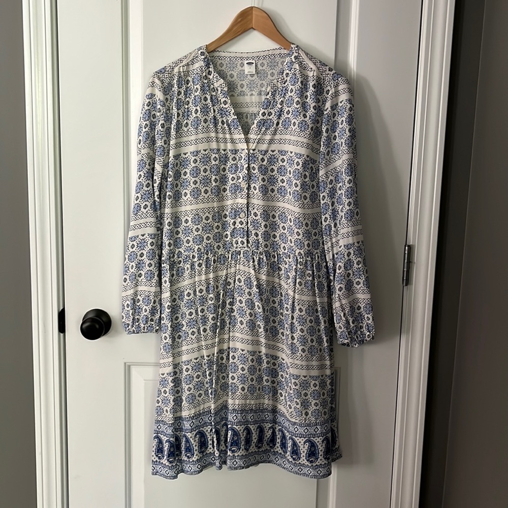 NWOT Old Navy flowy boho long sleeve dress